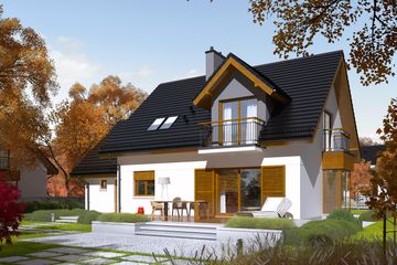  Projekt domu Marisa V G1 energo (WRC2593) - projekt domu parterowego z poddaszem - Zdjęcie 1