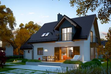  Projekt domu Marisa V G1 energo (WRC2593) - projekt domu parterowego z poddaszem - Zdjęcie 4