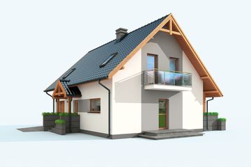  Projekt domu Rio (SLN2373) - projekt domu parterowego z poddaszem - Zdjęcie 3