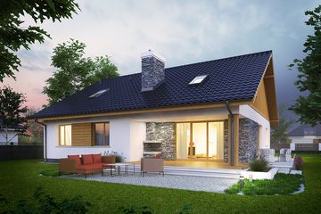  Projekt domu Klementynka II G1 (WRC2595) - projekt domu parterowego - Zdjęcie 4
