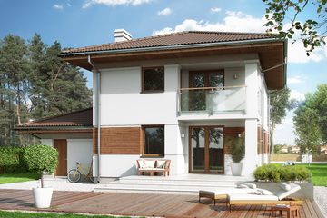  Projekt domu Pinia 2 (BSA2066) - projekt domu z pełnym piętrem - Zdjęcie 2