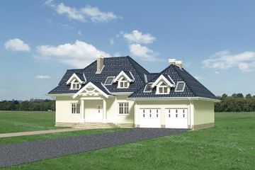  Projekt domu Piast - murowana – ceramika (KRD1186) - projekt domu parterowego z poddaszem - Zdjęcie 5