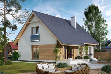  Projekt domu Balbinka 2 (BSA2067) - projekt domu parterowego z poddaszem - Zdjęcie 2