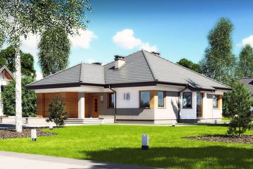  Projekt domu Hobbit III N (BSB1105) - projekt domu parterowego - Zdjęcie 1