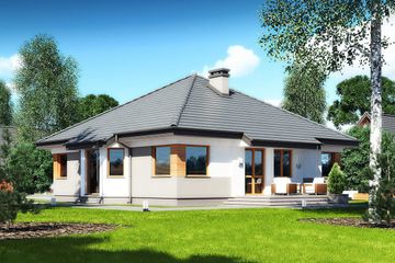  Projekt domu Hobbit III N (BSB1105) - projekt domu parterowego - Zdjęcie 2