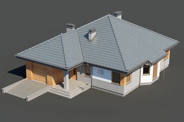  Projekt domu Hobbit III N (BSB1105) - projekt domu parterowego - Zdjęcie 5