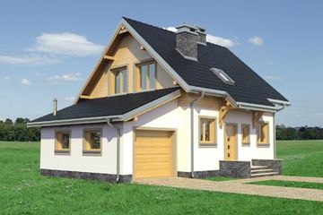  Projekt domu Smyk Beta (KRD2511) - projekt domu parterowego z poddaszem - Zdjęcie 3