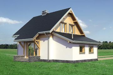  Projekt domu Smyk Beta (KRD2511) - projekt domu parterowego z poddaszem - Zdjęcie 4