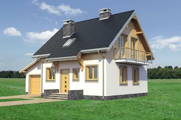  Projekt domu Smyk Beta (KRD2511) - projekt domu parterowego z poddaszem - Zdjęcie 6