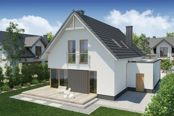  Projekt domu Ines PS (WRW1246) - projekt domu parterowego z poddaszem - Zdjęcie 2