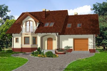  Projekt domu Atryda I (WRH1202) - projekt domu parterowego z poddaszem - Zdjęcie 2