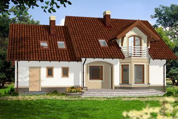  Projekt domu Atryda I (WRH1202) - projekt domu parterowego z poddaszem - Zdjęcie 4