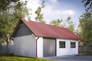  Projekt budynku gospodarczego G249 - Budynek gospodarczy (PRA1274) - projekt budynku parterowego - Zdjęcie 1