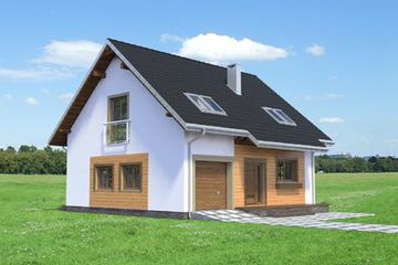  Projekt domu Tola 2.0 (KRD2514) - projekt domu parterowego z poddaszem - Zdjęcie 3