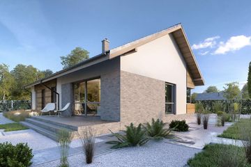  Projekt domu Arosa LMB115 (WRB1553) - projekt domu parterowego - Zdjęcie 4