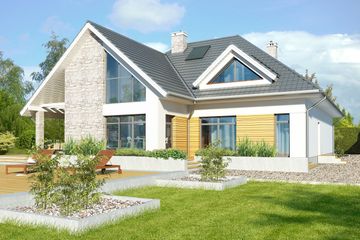  Projekt domu Avalon VI DCP206e (WOB1616) - projekt domu parterowego z poddaszem - Zdjęcie 5