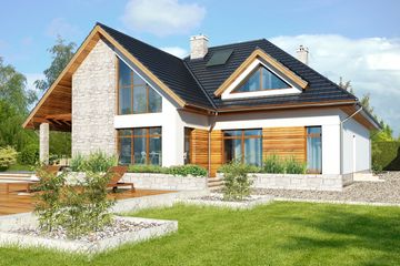  Projekt domu Avalon VI DCP206e (WOB1616) - projekt domu parterowego z poddaszem - Zdjęcie 6