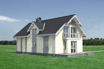  Projekt domu Zebra - murowana – ceramika (KRD1260) - projekt domu parterowego z poddaszem - Zdjęcie 3