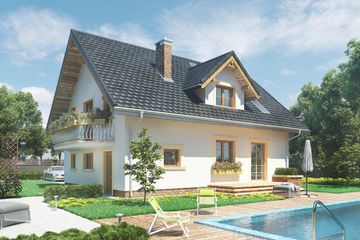  Projekt domu Zofia Rex (1114) (KRD2089) - projekt domu parterowego z poddaszem - Zdjęcie 6