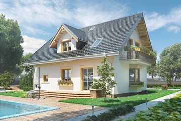  Projekt domu Zofia Rex (1114) (KRD2089) - projekt domu parterowego z poddaszem - Zdjęcie 5