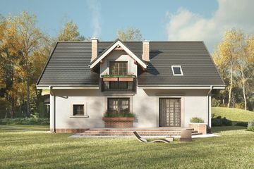  Projekt domu Zoja Luxor (1066) (KRD1983) - projekt domu parterowego z poddaszem - Zdjęcie 5