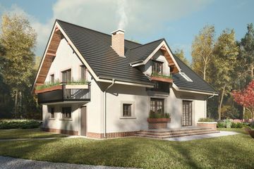  Projekt domu Zoja Luxor (1066) (KRD1983) - projekt domu parterowego z poddaszem - Zdjęcie 6