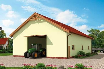  Projekt garażu G229C (SLN2382) - projekt garażu parterowego - Zdjęcie 1
