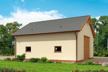  Projekt garażu G228C (SLN2381) - projekt garażu parterowego - Zdjęcie 2