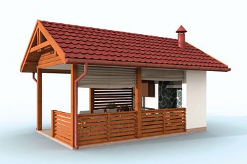  Projekt altany G332 (SLN2378) - projekt altany parterowego - Zdjęcie 3