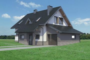  Projekt domu Amelia (KRD1884) - projekt domu parterowego z poddaszem - Zdjęcie 5