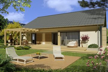  Projekt domu Tytus wersja A parterowa, bez garażu paliwo stałe (WRD2386) - projekt domu parterowego - Zdjęcie 1