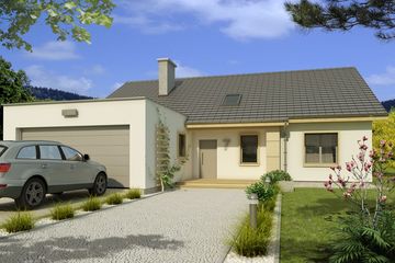  Projekt domu Tytus wersja B parterowa, podwójny garaż paliwo stałe (WRD2388) - projekt domu parterowego - Zdjęcie 4