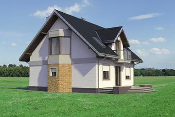  Projekt domu Helena Neo (1383) (KRD2531) - projekt domu parterowego z poddaszem - Zdjęcie 5