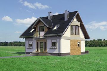  Projekt domu Helena Neo (1383) (KRD2531) - projekt domu parterowego z poddaszem - Zdjęcie 6