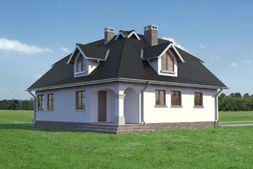  Projekt domu Jonasz - murowana – ceramika (KRD1278) - projekt domu parterowego z poddaszem - Zdjęcie 3