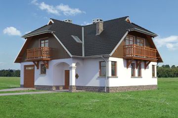  Projekt domu Jonasz - murowana – ceramika (KRD1278) - projekt domu parterowego z poddaszem - Zdjęcie 5