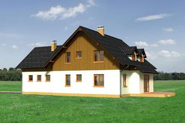  Projekt domu Karmazyn - murowana – ceramika (KRD1107) - projekt domu parterowego z poddaszem - Zdjęcie 4