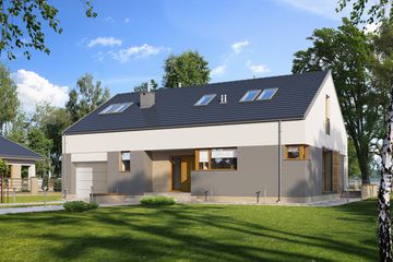  Projekt domu E-171 (WAX1070) - projekt domu parterowego - Zdjęcie 1