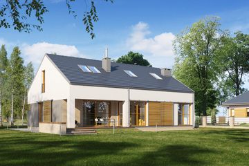  Projekt domu E-171 (WAX1070) - projekt domu parterowego - Zdjęcie 2