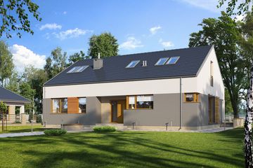 Projekt domu E-172 (WAX1071) - projekt domu parterowego - Zdjęcie 1