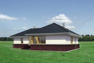  Projekt domu Lidia (868) (KRD1615) - projekt domu parterowego - Zdjęcie 3