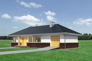  Projekt domu Lidia (868) (KRD1615) - projekt domu parterowego - Zdjęcie 5