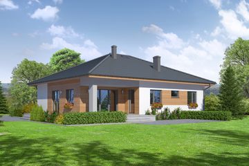  Projekt domu Ardenowo usługi (KRP1778) - projekt domu parterowego - Zdjęcie 2