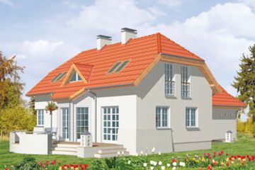  Projekt domu Wilanów (KSA1071) - projekt domu parterowego z poddaszem - Zdjęcie 2