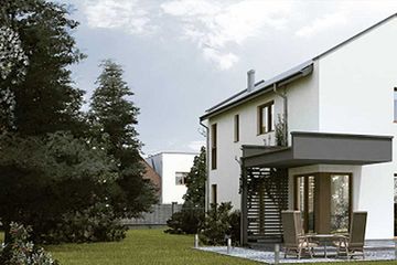  Projekt domu Domo 02 (WAR1001) - projekt domu z pełnym piętrem - Zdjęcie 3