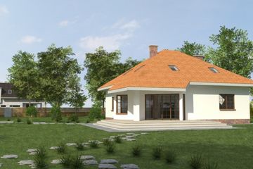  Projekt domu DJ 015 (WAM1013) - projekt domu parterowego z poddaszem - Zdjęcie 5