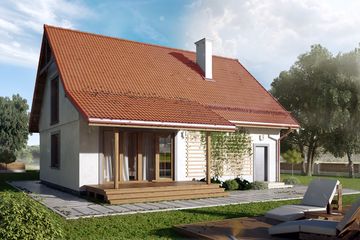  Projekt domu Agatka 2 (BSA2074) - projekt domu parterowego z poddaszem - Zdjęcie 2