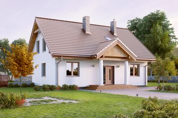  Projekt domu Arion (BSA2073) - projekt domu parterowego z poddaszem - Zdjęcie 1