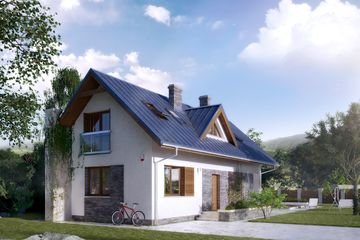  Projekt domu Dalia (BSA2076) - projekt domu parterowego z poddaszem - Zdjęcie 3