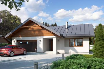  Projekt domu Niko 2 (BSE1080) - projekt domu parterowego - Zdjęcie 1